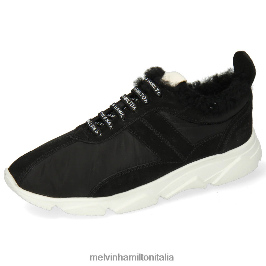 esso Melvin & Hamilton donne briana 1 nero scarpe da ginnastica DLT2BB1820