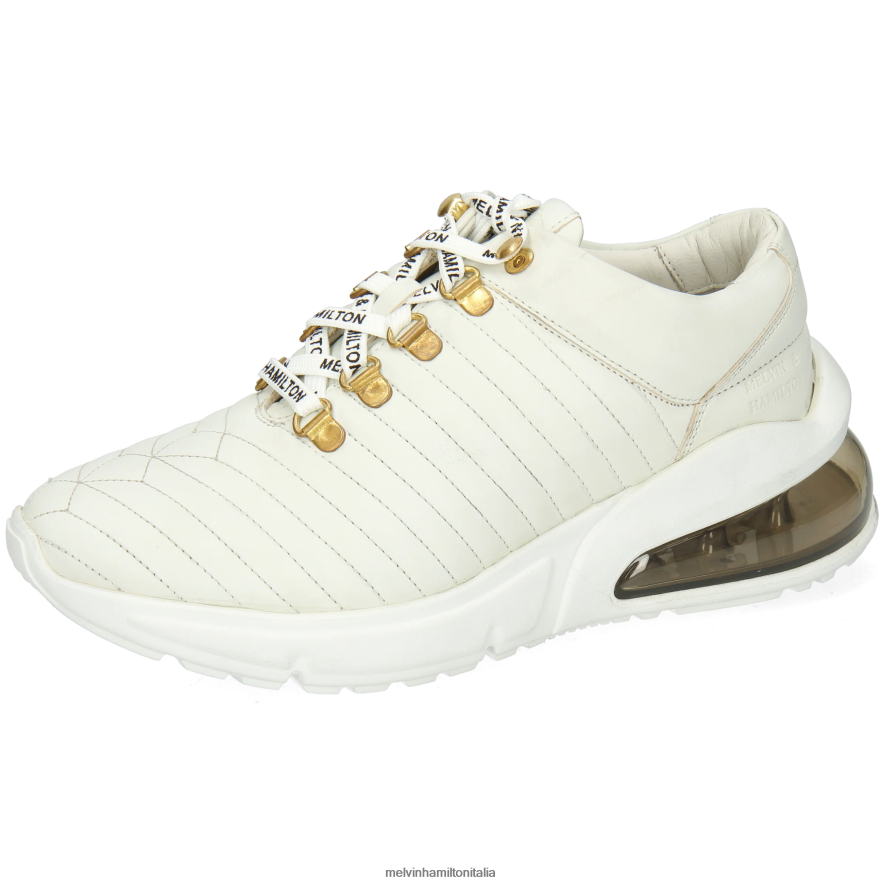 esso Melvin & Hamilton donne pamela 1 bianco scarpe da ginnastica L80P2P1855