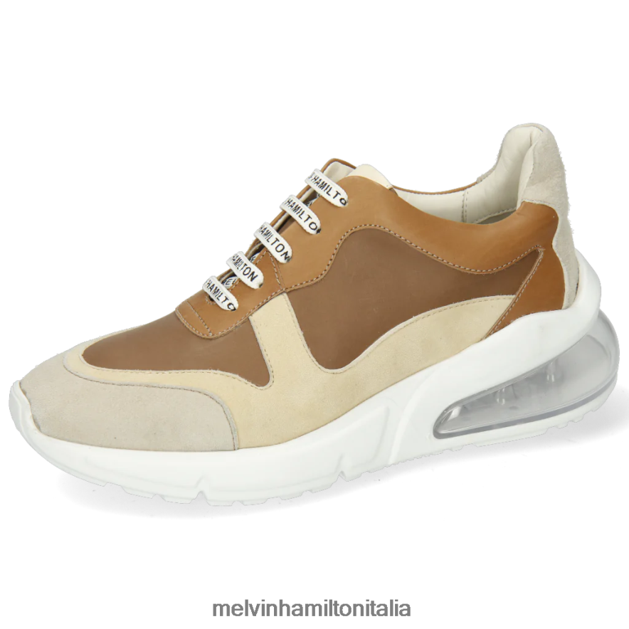 esso Melvin & Hamilton donne pamela 4 Marrone chiaro scarpe da ginnastica L80P2P1859