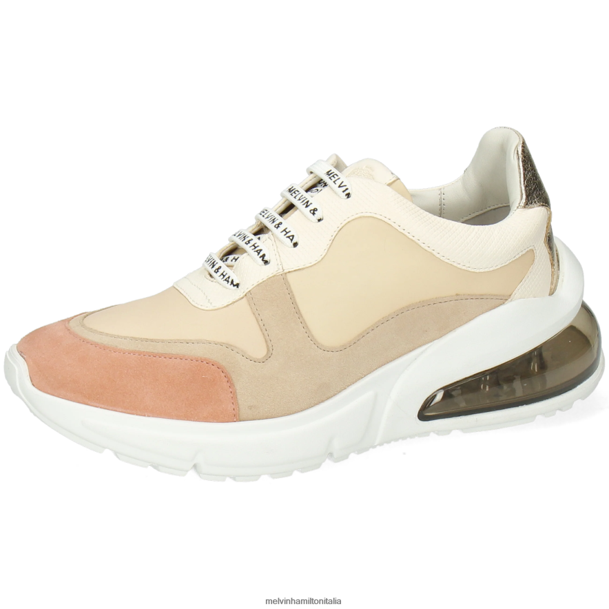 esso Melvin & Hamilton donne pamela 4 beige scarpe da ginnastica L80P2P1817