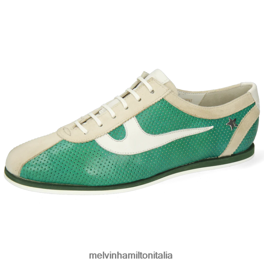 esso Melvin & Hamilton donne perla 1 verde scarpe da ginnastica L80P2P1876