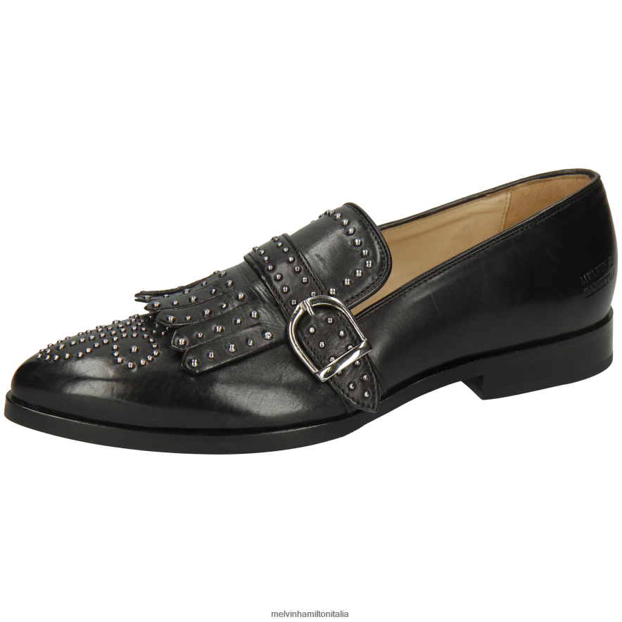 esso Melvin & Hamilton donne Jessy 26 nero scarpe da monaco L80P2P1481