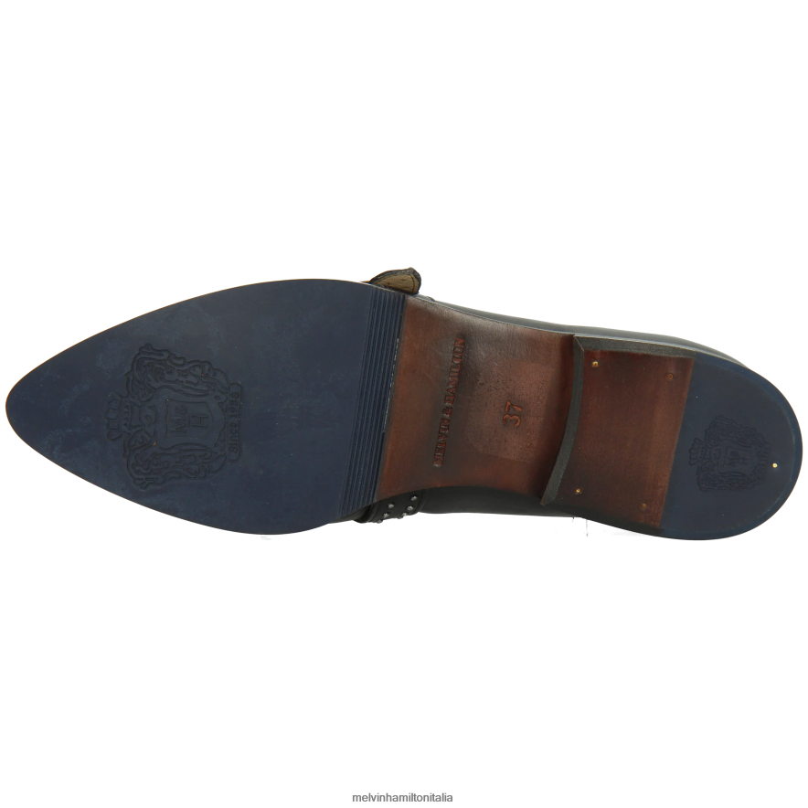 esso Melvin & Hamilton donne Jessy 26 nero scarpe da monaco L80P2P1481