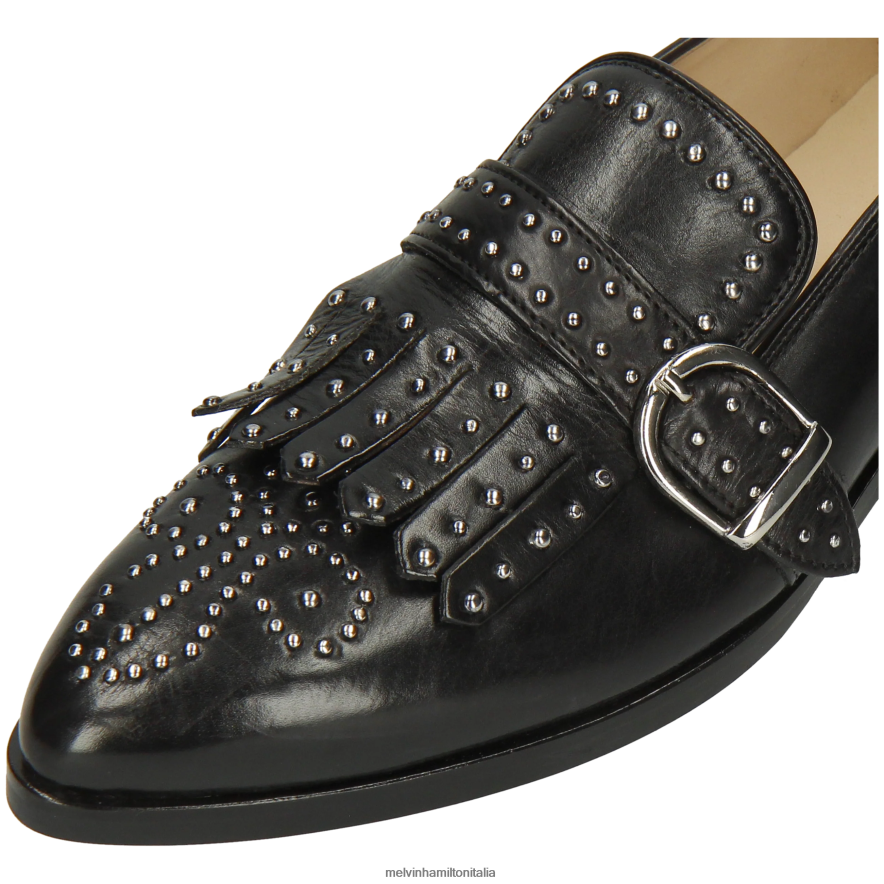 esso Melvin & Hamilton donne Jessy 26 nero scarpe da monaco L80P2P1481