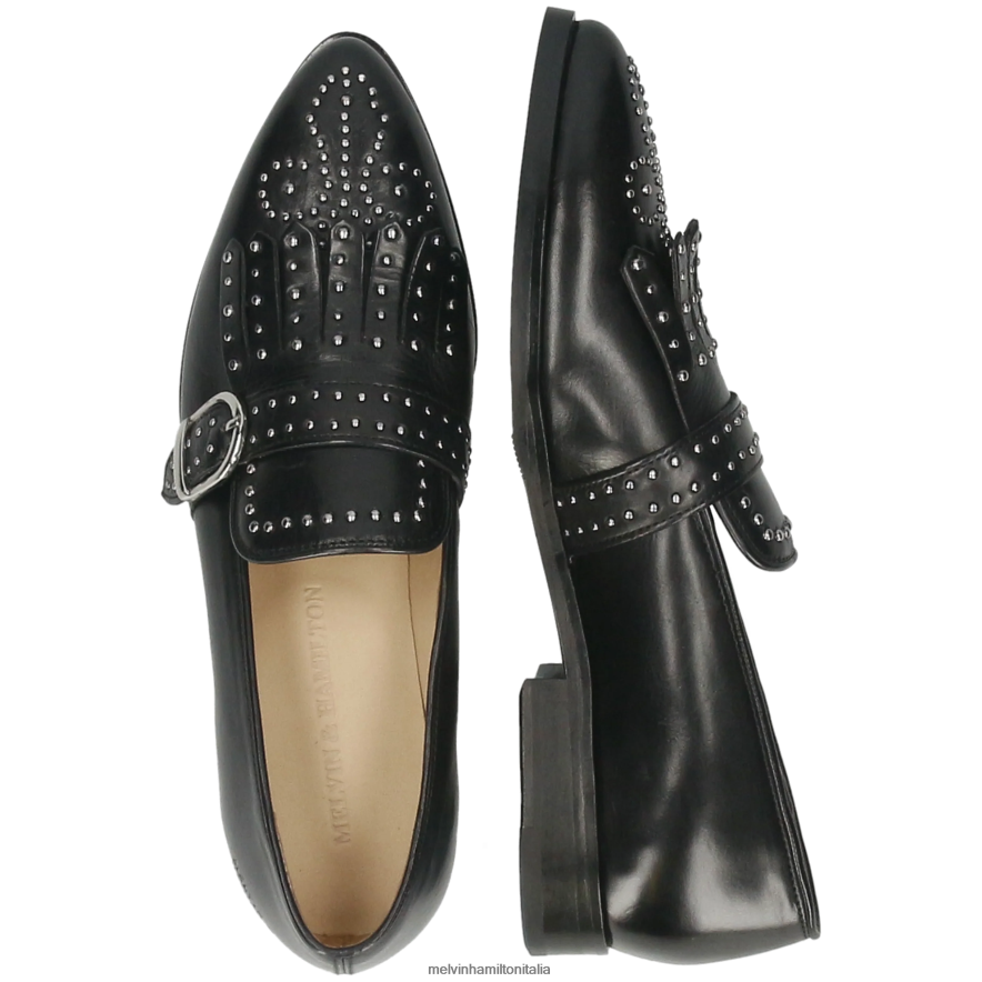 esso Melvin & Hamilton donne Jessy 26 nero scarpe da monaco L80P2P1481