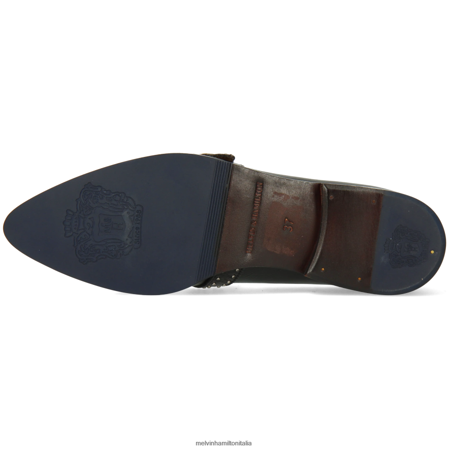 esso Melvin & Hamilton donne Jessy 26 nero scarpe da monaco L80P2P1489