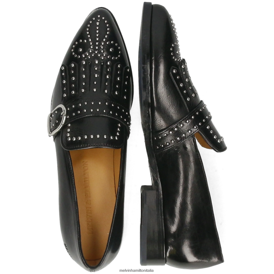 esso Melvin & Hamilton donne Jessy 26 nero scarpe da monaco L80P2P1489
