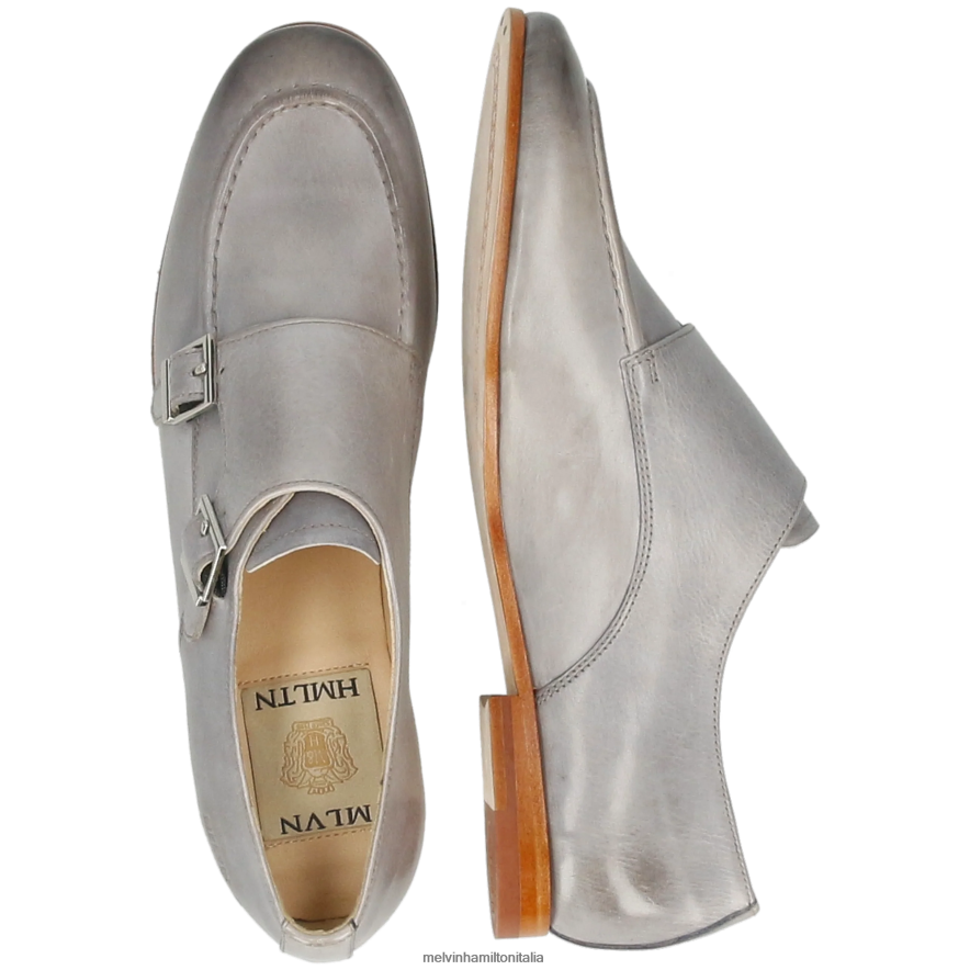 esso Melvin & Hamilton donne Scarlett 68 grigio scarpe da monaco L80P2P1476