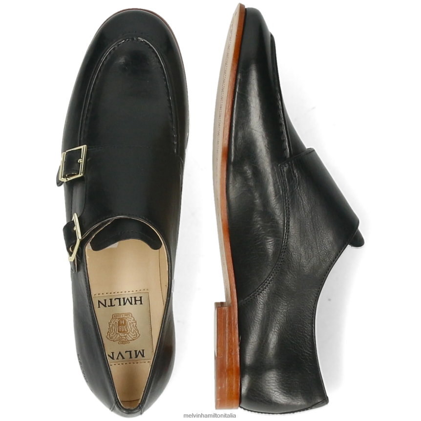 esso Melvin & Hamilton donne Scarlett 68 nero scarpe da monaco DLT2BB1482