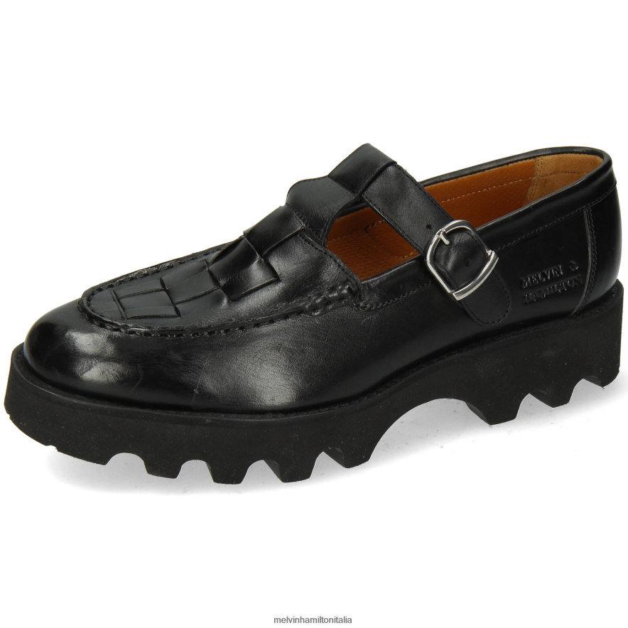 esso Melvin & Hamilton donne giada 14 nero scarpe da monaco L80P2P1497