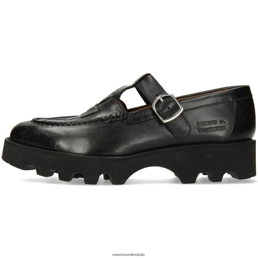 esso Melvin & Hamilton donne giada 14 nero scarpe da monaco L80P2P1497
