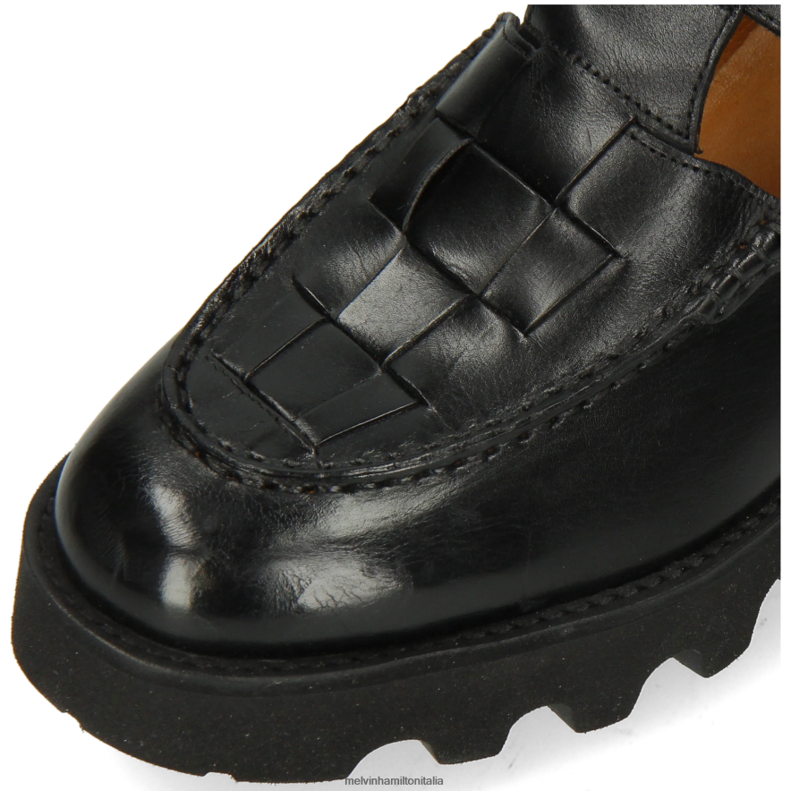 esso Melvin & Hamilton donne giada 14 nero scarpe da monaco L80P2P1497