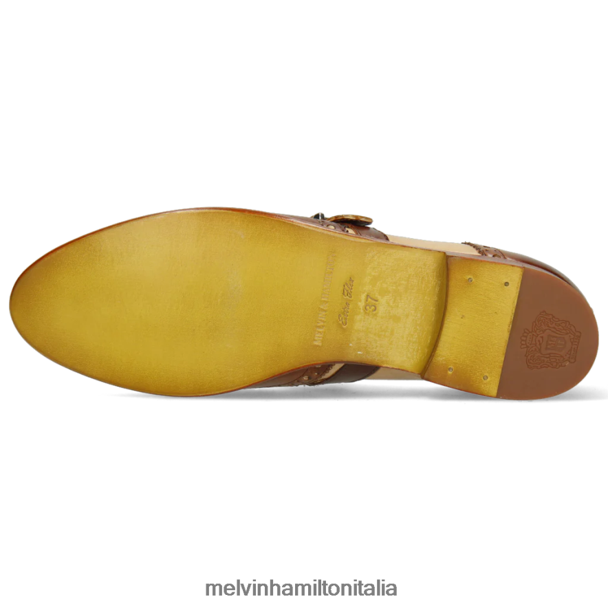 esso Melvin & Hamilton donne selina 2 marrone scarpe da monaco L80P2P1495
