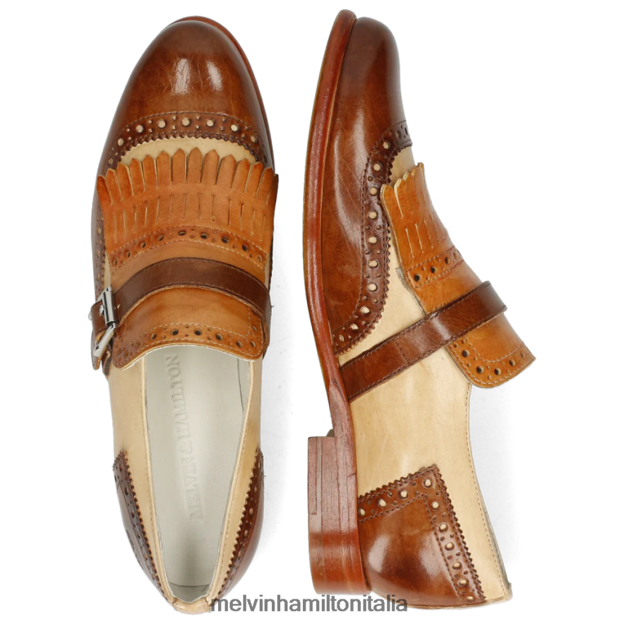 esso Melvin & Hamilton donne selina 2 marrone scarpe da monaco L80P2P1495