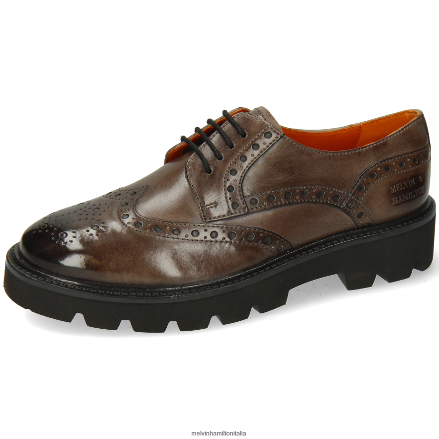 esso Melvin & Hamilton donne Jenny 6 grigio scarpe derby L80P2P1503