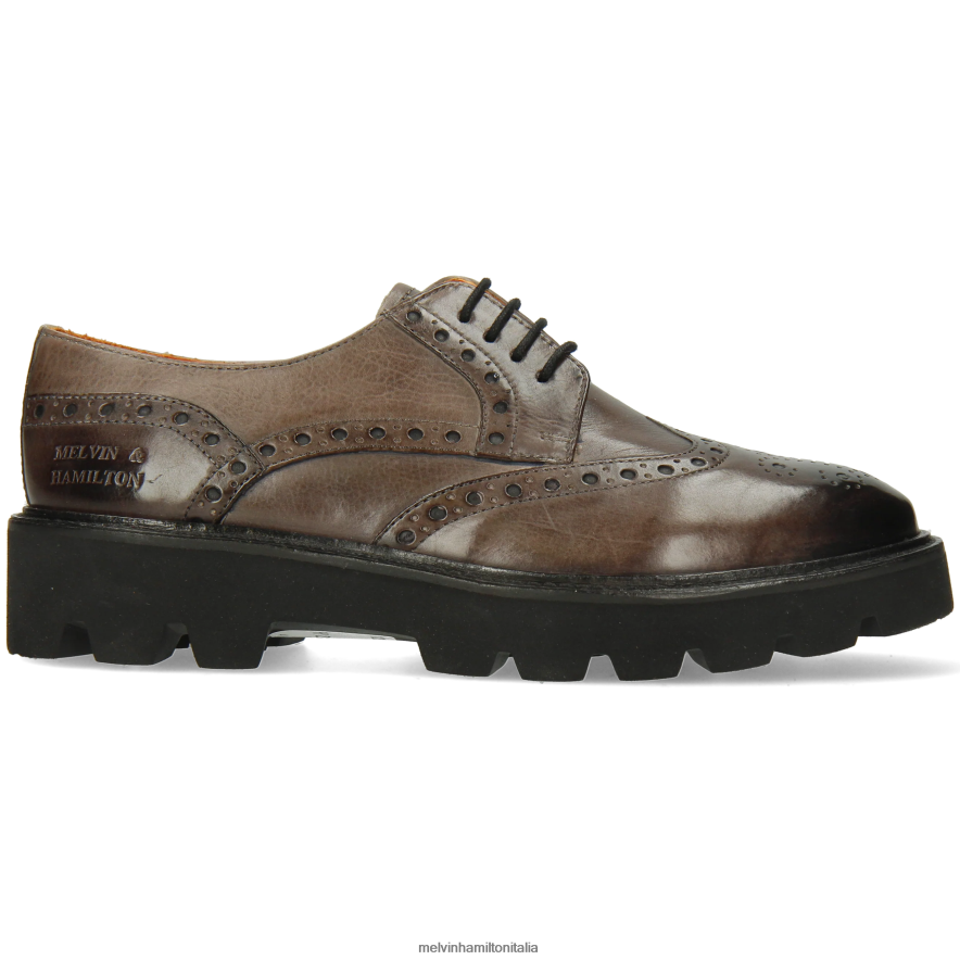 esso Melvin & Hamilton donne Jenny 6 grigio scarpe derby L80P2P1503