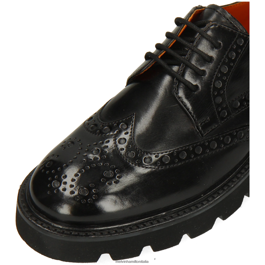 esso Melvin & Hamilton donne Jenny 6 nero scarpe derby L80P2P1500