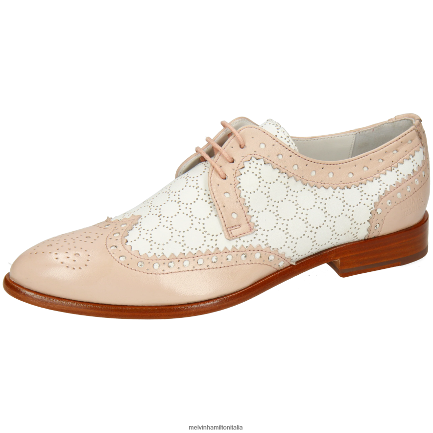 esso Melvin & Hamilton donne Jessy 53 rosa scarpe derby L80P2P1506