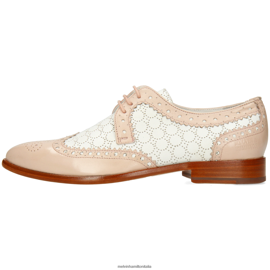 esso Melvin & Hamilton donne Jessy 53 rosa scarpe derby L80P2P1506