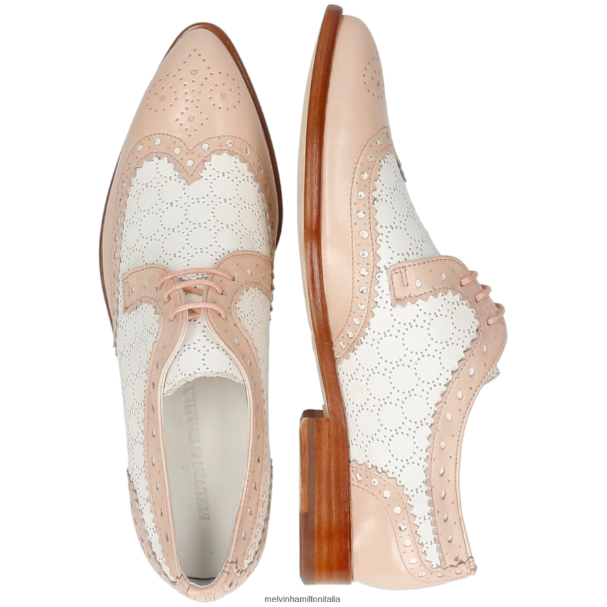 esso Melvin & Hamilton donne Jessy 53 rosa scarpe derby L80P2P1506