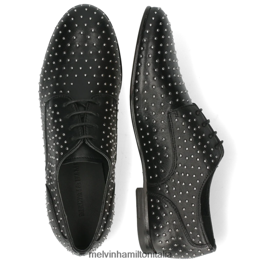 esso Melvin & Hamilton donne Sonia 10 nero scarpe derby L80P2P1522