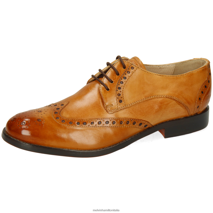 esso Melvin & Hamilton donne amélie 3 Marrone chiaro scarpe derby DLT2BB1505