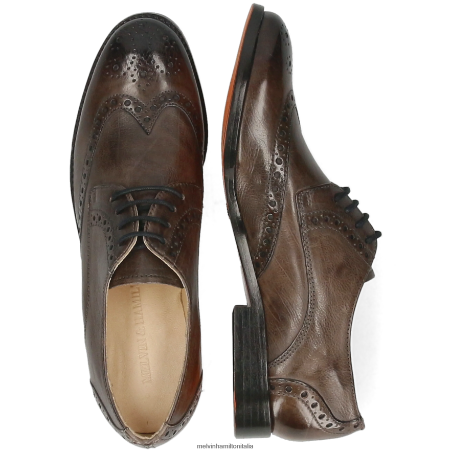 esso Melvin & Hamilton donne amélie 3 grigio scarpe derby L80P2P1511