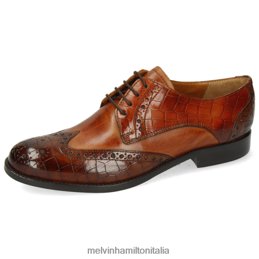 esso Melvin & Hamilton donne amélie 3 marrone scarpe derby DLT2BB1519