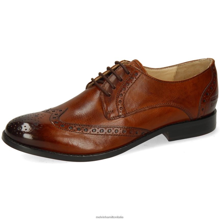 esso Melvin & Hamilton donne amélie 3 marrone scarpe derby DLT2BB1520