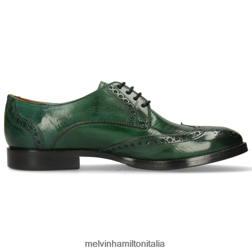 esso Melvin & Hamilton donne amélie 3 verde scarpe derby L80P2P1518