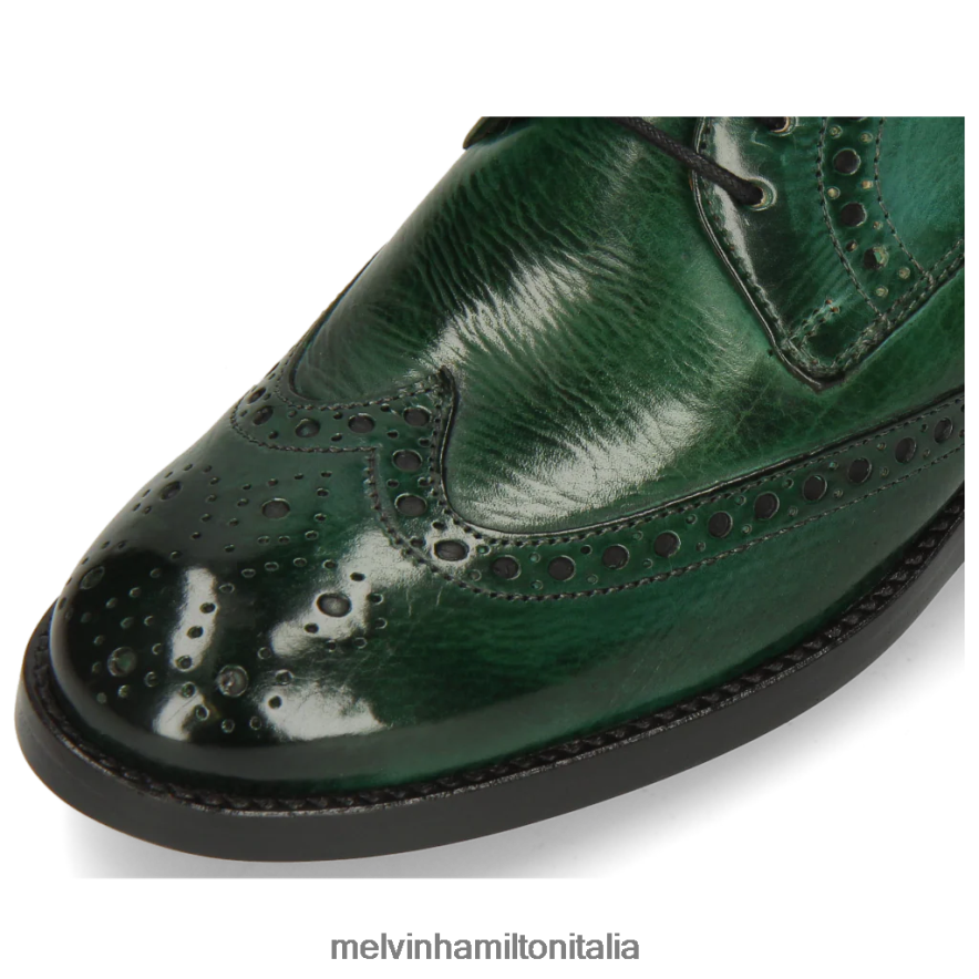 esso Melvin & Hamilton donne amélie 3 verde scarpe derby L80P2P1518