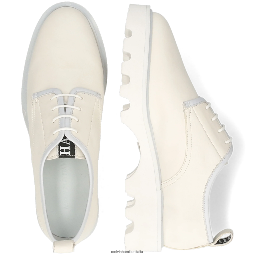 esso Melvin & Hamilton donne mega 21 bianco scarpe derby L80P2P1514
