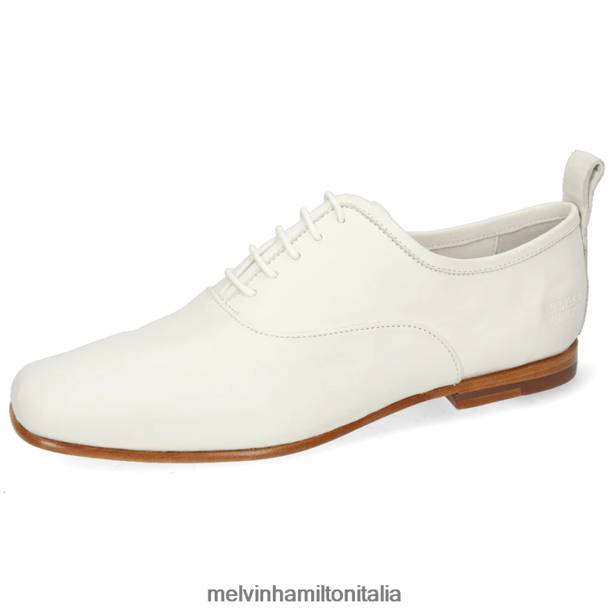 esso Melvin & Hamilton donne Camilla 1 bianco scarpe oxford L80P2P1300
