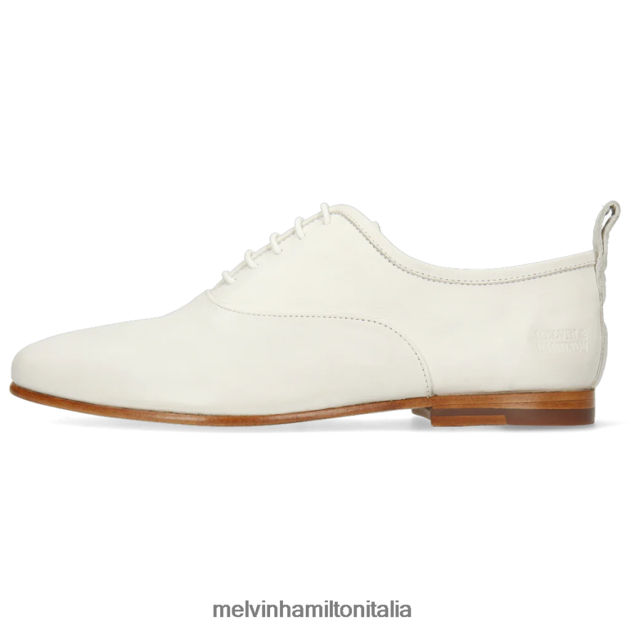 esso Melvin & Hamilton donne Camilla 1 bianco scarpe oxford L80P2P1300