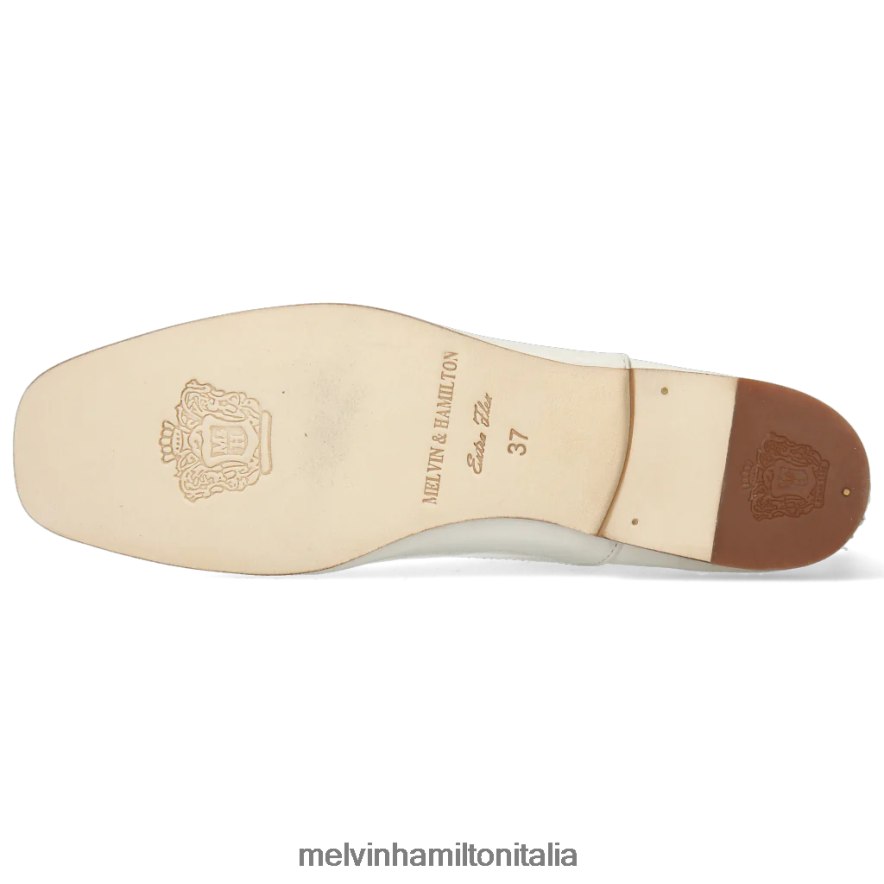 esso Melvin & Hamilton donne Camilla 1 bianco scarpe oxford L80P2P1300