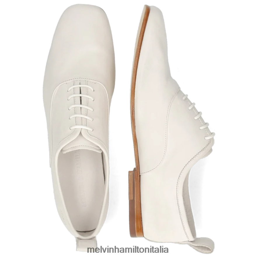 esso Melvin & Hamilton donne Camilla 1 bianco scarpe oxford L80P2P1300