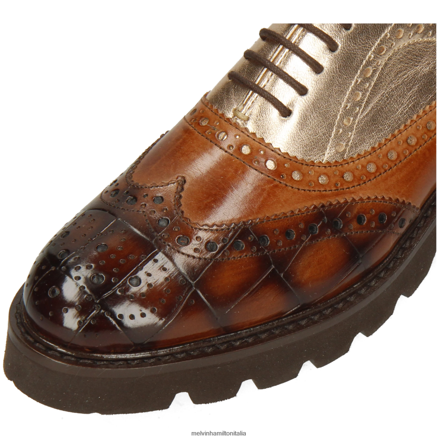 esso Melvin & Hamilton donne Molly 2 marrone scarpe oxford L80P2P1266