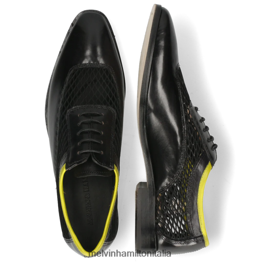esso Melvin & Hamilton donne Sara 1 nero scarpe oxford L80P2P1289