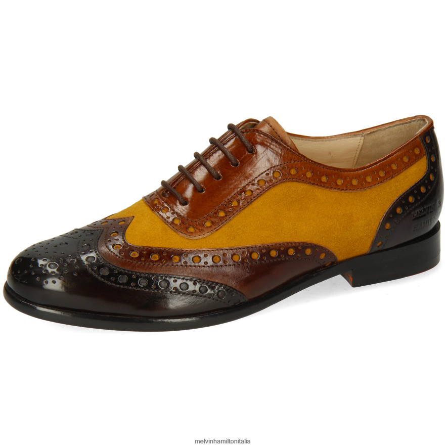 esso Melvin & Hamilton donne Selina 56 marrone scarpe oxford L80P2P1275