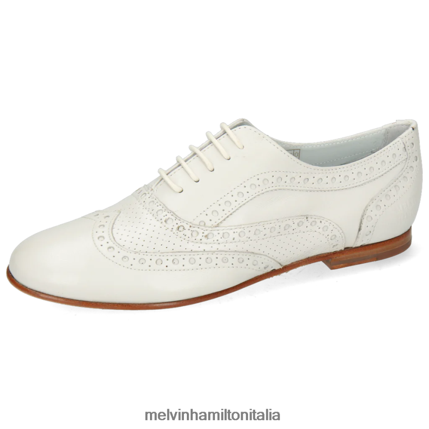 esso Melvin & Hamilton donne Sonia 1 bianco scarpe oxford L80P2P1302