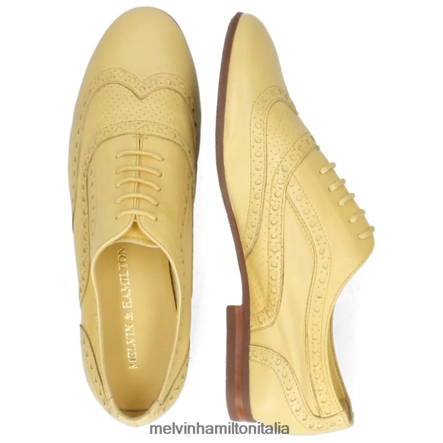 esso Melvin & Hamilton donne Sonia 1 giallo scarpe oxford L80P2P1297