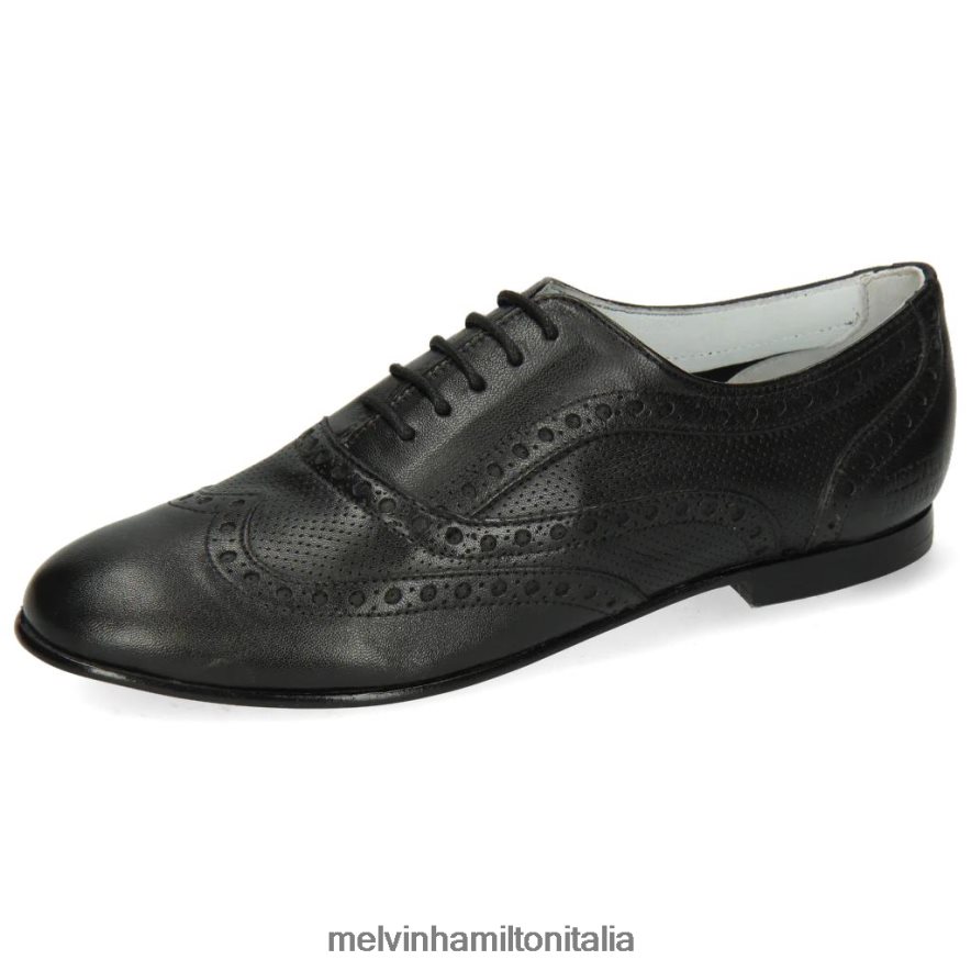 esso Melvin & Hamilton donne Sonia 1 nero scarpe oxford L80P2P1269