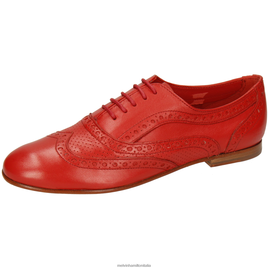 esso Melvin & Hamilton donne Sonia 1 rosso scarpe oxford DLT2BB1298