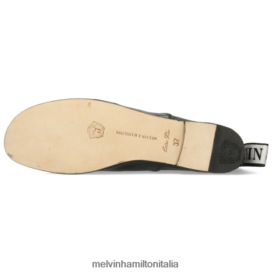 esso Melvin & Hamilton donne iride 13 nero scarpe oxford L80P2P1287