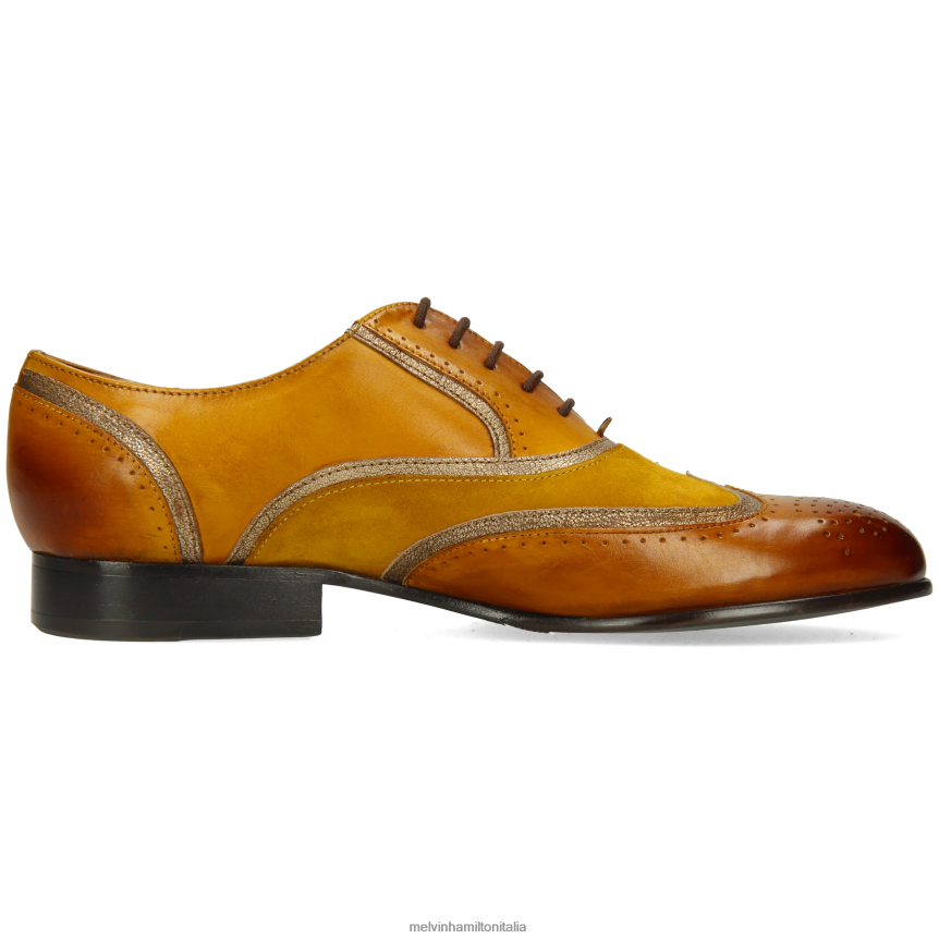 esso Melvin & Hamilton donne sortita 38 giallo scarpe oxford DLT2BB1276