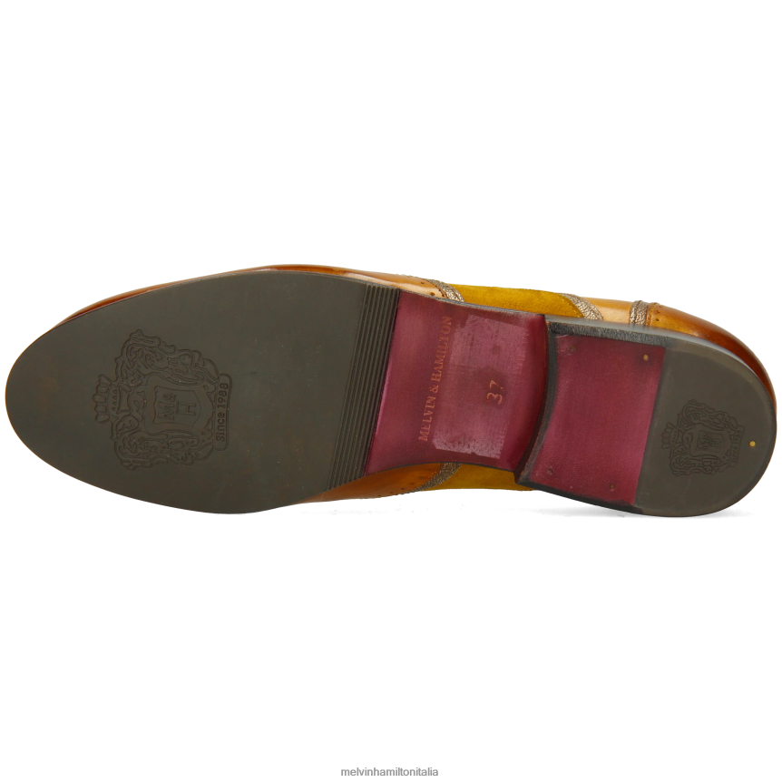 esso Melvin & Hamilton donne sortita 38 giallo scarpe oxford DLT2BB1276