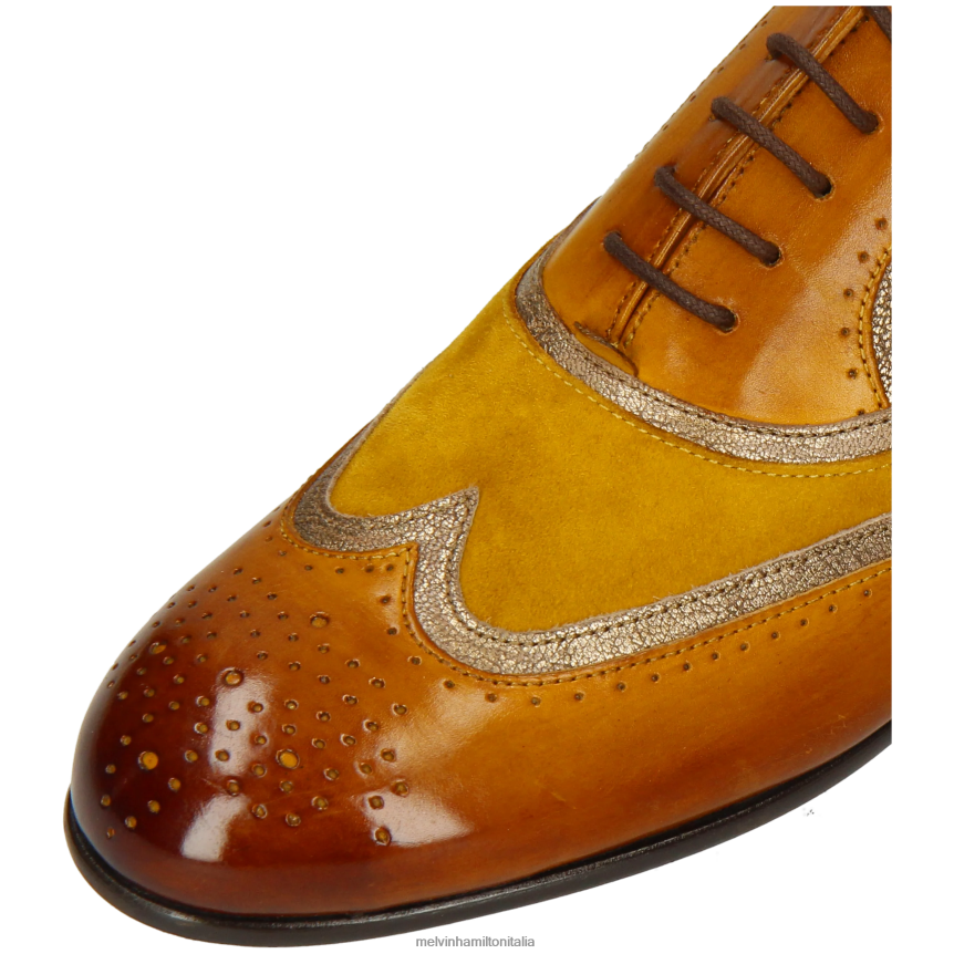 esso Melvin & Hamilton donne sortita 38 giallo scarpe oxford DLT2BB1276