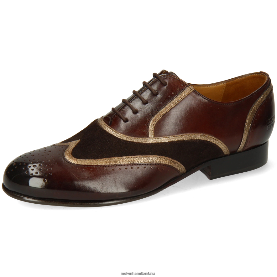esso Melvin & Hamilton donne sortita 38 marrone scarpe oxford L80P2P1272