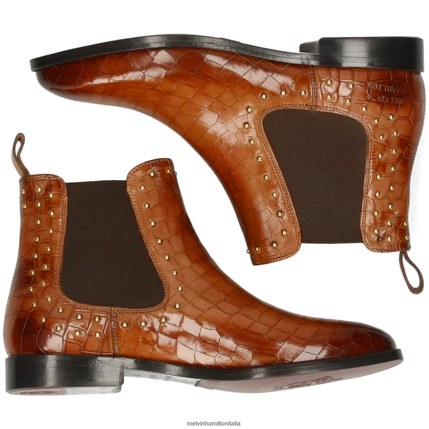 esso Melvin & Hamilton donne Caterina 3 Marrone chiaro stivaletti L80P2P968