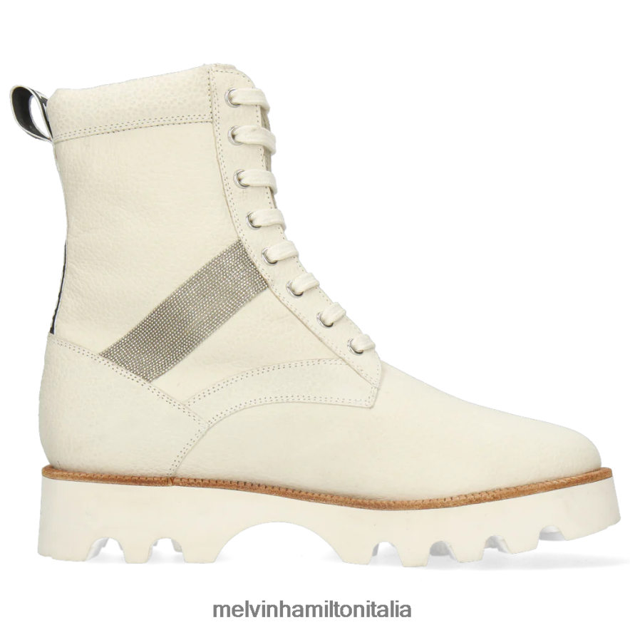 esso Melvin & Hamilton donne Dakota 8 bianco stivaletti L80P2P1053